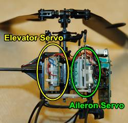 rc helicopter servos