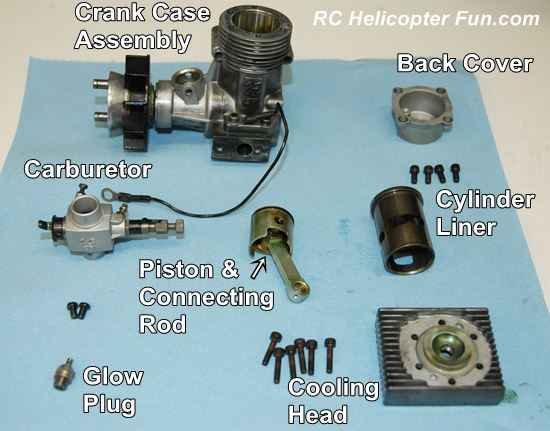 remote controlled helicopter petrol engine