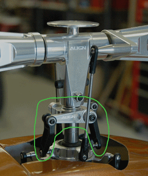 rc helicopter rotor head